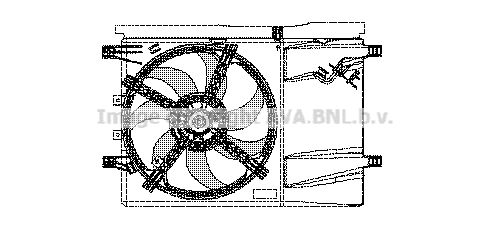 AVA QUALITY COOLING Tuuletin, moottorin jäähdytys OL7538